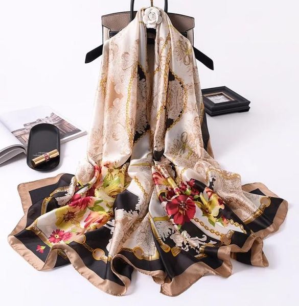 2020 women silk scarf summer silk scarves shawls lady wraps soft pashimina, Blue;gray
2020 women silk scarf summer silk scarves shawls lady wraps soft pashimina, Blue;gray