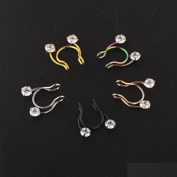 nose rings studs 10pcs/set european and american stainless steel fake nose ring ornament zircon body piercing nasal sp yummyjewelry dh3gf, Silver
nose rings studs 10pcs/set european and american stainless steel fake nose ring ornament zircon body piercing nasal sp yummyjewelry dh3gf, Silver