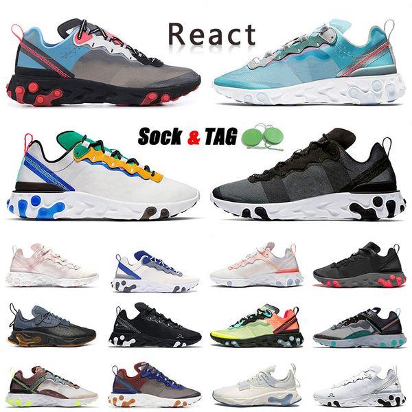 react element vision 55 87 chaussures shoes men women running shoe triple black white obsidian midnight navy royal blue iridescent vast grey
react element vision 55 87 chaussures shoes men women running shoe triple black white obsidian midnight navy royal blue iridescent vast grey