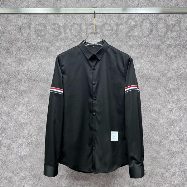 men's casual shirts designer fashion brand long sleeve shirt 2022 spring and autumn new tb two sleeve ribbon versatile casual contrast, White;black
men's casual shirts designer fashion brand long sleeve shirt 2022 spring and autumn new tb two sleeve ribbon versatile casual contrast, White;black