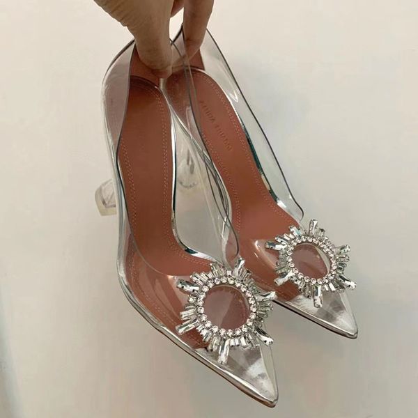 amina muaddi transparent sandals women begum glass pvc crystal clear slingback stiletto high heel pumps 9cm luxury brand designer wedding dr, Black
amina muaddi transparent sandals women begum glass pvc crystal clear slingback stiletto high heel pumps 9cm luxury brand designer wedding dr, Black