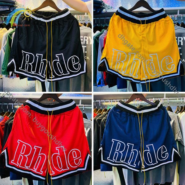 high street drawstring yellow blue rhude shorts men women 1 1 loose breathable mesh rhude breeches long string with tags rd22, White;black
high street drawstring yellow blue rhude shorts men women 1 1 loose breathable mesh rhude breeches long string with tags rd22, White;black