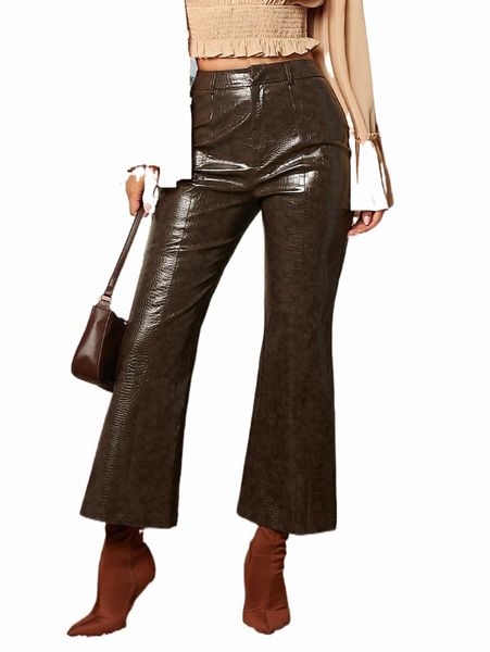 women's pants & capris high waist pu leather flare leg pants d87e#, Black;white
women's pants & capris high waist pu leather flare leg pants d87e#, Black;white