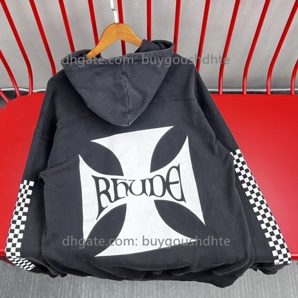 oversized washed print rhude hoodie men women hooded loose pullover sweatshirts, Black
oversized washed print rhude hoodie men women hooded loose pullover sweatshirts, Black