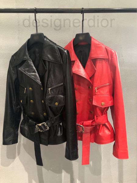 women's leather & fux designer in the utumn of 2021 xingji's new women's clothing auror sheepskin lether hs slim cot with wis, Black
women's leather & fux designer in the utumn of 2021 xingji's new women's clothing auror sheepskin lether hs slim cot with wis, Black
