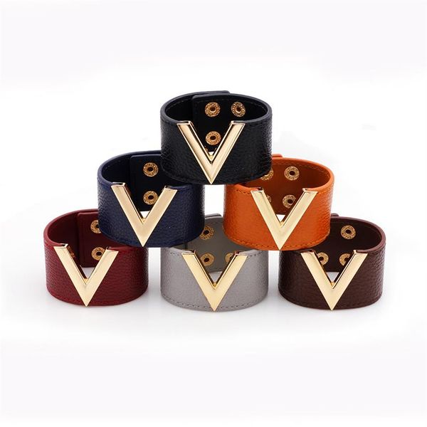 wide genuine leather bracelets bangles women fashion designer metal v letter big wrap charm bracelet leopard lady hand cuff button210p, Golden;silver
wide genuine leather bracelets bangles women fashion designer metal v letter big wrap charm bracelet leopard lady hand cuff button210p, Golden;silver