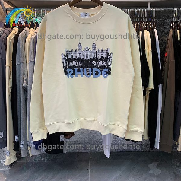 hoodie men women hd castle print high weight cotton terry crew neck rhude sweatshirt men women 1 1 oversized splicing rhude hoodie pullover, Black
hoodie men women hd castle print high weight cotton terry crew neck rhude sweatshirt men women 1 1 oversized splicing rhude hoodie pullover, Black