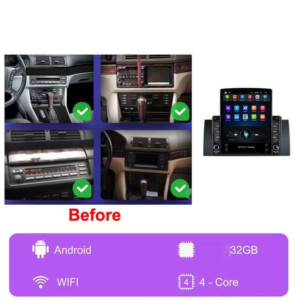 android car hd touchscreen 9 inch video for 1995-2003 bmw 5 series e39/x5 e53 aux bluetooth gps navigation radio support swc carplay
android car hd touchscreen 9 inch video for 1995-2003 bmw 5 series e39/x5 e53 aux bluetooth gps navigation radio support swc carplay