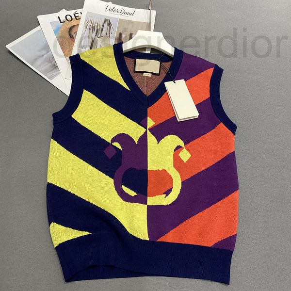 women's knits & tees designer high version women's knitted v-neck sleeveless vest contrast fashion 2022 new loose sweater w7z9, White
women's knits & tees designer high version women's knitted v-neck sleeveless vest contrast fashion 2022 new loose sweater w7z9, White