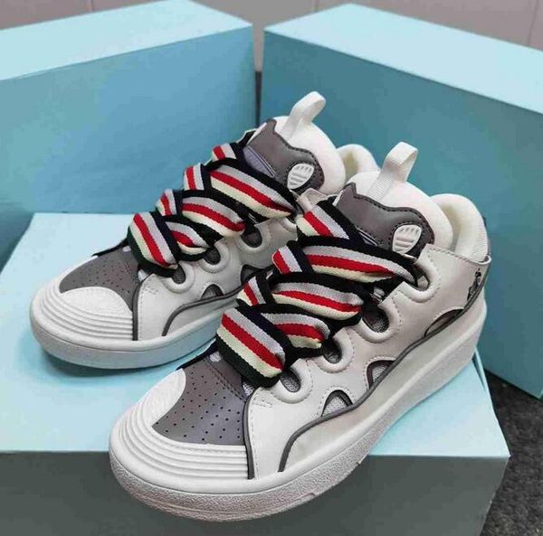 casual shoes men's and women's mesh woven lace-up shoes style with lan vin logo special embossed leather sliding edge napa calfski, Black
casual shoes men's and women's mesh woven lace-up shoes style with lan vin logo special embossed leather sliding edge napa calfski, Black