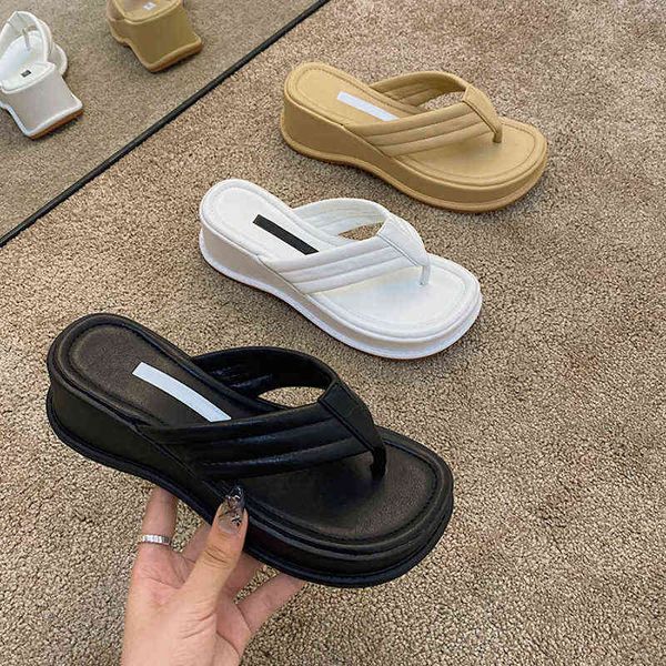 slipper summer thong slipper women platform shoe 2022 thick sole beach cushion slide clip toe arch support wedge sandal 220723, Black
slipper summer thong slipper women platform shoe 2022 thick sole beach cushion slide clip toe arch support wedge sandal 220723, Black