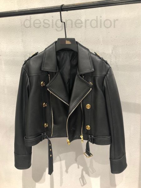 women's leather & faux designer 2021 haining autumn and winter new suit collar slim fitting sheepskin leather temperament luxurious coa, Black
women's leather & faux designer 2021 haining autumn and winter new suit collar slim fitting sheepskin leather temperament luxurious coa, Black