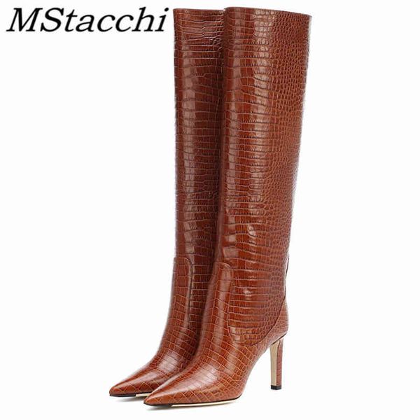 boots women knee high crocodile print long thin heel shoes ladies punch shoe party botas mujer 220903, Black
boots women knee high crocodile print long thin heel shoes ladies punch shoe party botas mujer 220903, Black