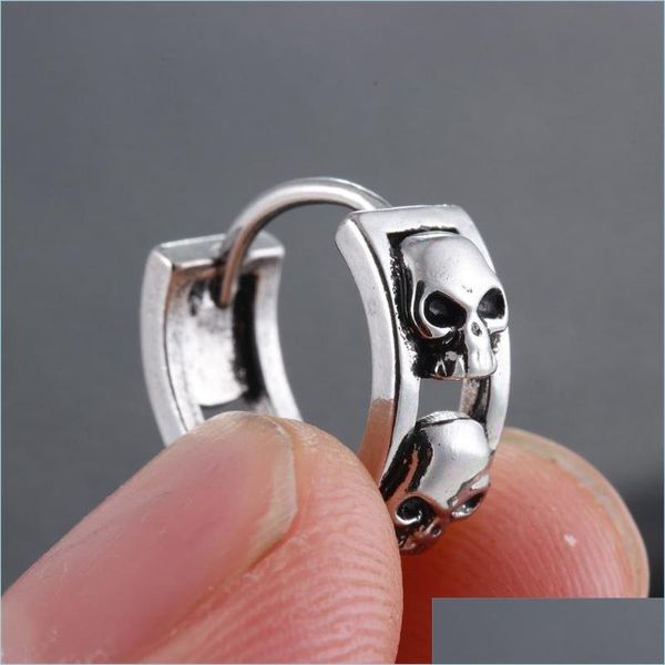 hoop huggie hoop hie dark skl earrings retro single ear buckle male personality domineering ghost head punk hip earring for women dhlwj, Golden;silver
hoop huggie hoop hie dark skl earrings retro single ear buckle male personality domineering ghost head punk hip earring for women dhlwj, Golden;silver