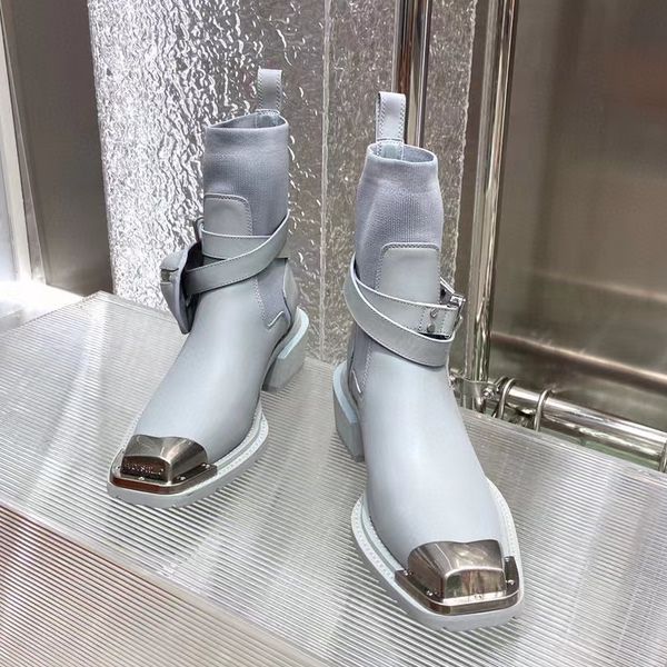 women ankle boots fashion genuine leather mental toe short boot runway slip on combat boots, Black
women ankle boots fashion genuine leather mental toe short boot runway slip on combat boots, Black