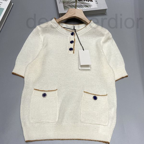women's hoodies & sweatshirts designer round neck gold thread double pocket knitted t-shirt short sleeve women's 2022 new casual, Black
women's hoodies & sweatshirts designer round neck gold thread double pocket knitted t-shirt short sleeve women's 2022 new casual, Black