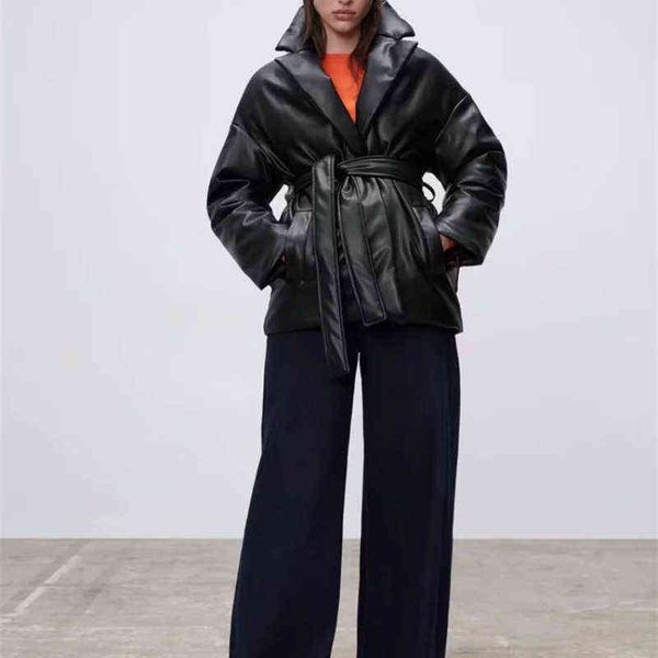 women's down parkas 2022 women's winter new fashion leather pu suit cotton-padded coat adjustable waist op long sleeve ladies outw, Black
women's down parkas 2022 women's winter new fashion leather pu suit cotton-padded coat adjustable waist op long sleeve ladies outw, Black