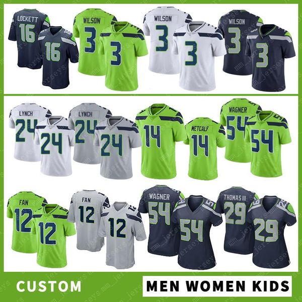 college wear 3 russell wilson custom men women kids football jersey 14 dk metcalf 16 tyler lockett 33 jamal adams 54 bobby wagn, Black
college wear 3 russell wilson custom men women kids football jersey 14 dk metcalf 16 tyler lockett 33 jamal adams 54 bobby wagn, Black