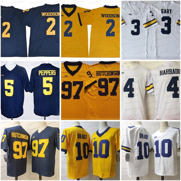 ncaa football jersey 4 jim harbaugh 10 tom brady michigan wolverines 3 rashan gary 21 desmond howard charles woodson jabrill peppers college, Black
ncaa football jersey 4 jim harbaugh 10 tom brady michigan wolverines 3 rashan gary 21 desmond howard charles woodson jabrill peppers college, Black