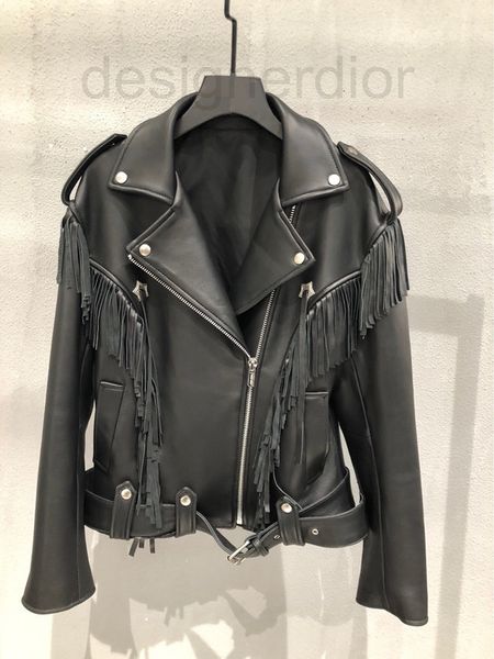 women's leather & faux designer 2021 european women's wear new sheepskin locomotive leather jacket version loose casual handsome f, Black
women's leather & faux designer 2021 european women's wear new sheepskin locomotive leather jacket version loose casual handsome f, Black