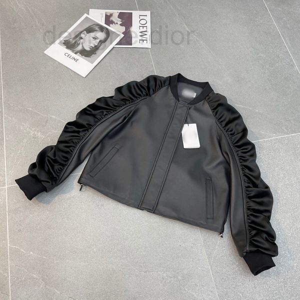 women's leather & faux designer in autumn and winter of 2021 the new leather clothes women's short baseball bubble sleeves sheep j, Black
women's leather & faux designer in autumn and winter of 2021 the new leather clothes women's short baseball bubble sleeves sheep j, Black