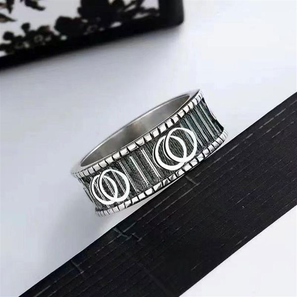 man women couple rings designer ring with letters silver and gold jewelry stainless271y
man women couple rings designer ring with letters silver and gold jewelry stainless271y