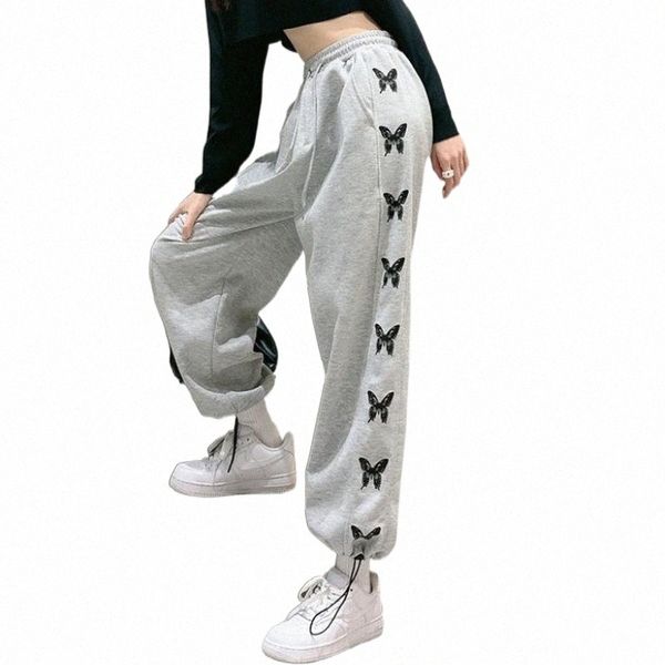 women's pants & capris woman jogger pants gray sweatpants casual high waist for women loose gym workout trousers 2021 butterfly women&#, Black;white
women's pants & capris woman jogger pants gray sweatpants casual high waist for women loose gym workout trousers 2021 butterfly women&#, Black;white
