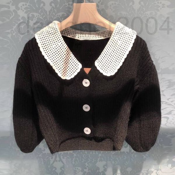 women's knits & tees designer miu family's same autumn and winter bubble sleeve doll neck cardigan sweet age reducing lapel medium, White
women's knits & tees designer miu family's same autumn and winter bubble sleeve doll neck cardigan sweet age reducing lapel medium, White