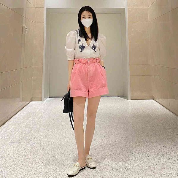 women's jeans miu home high waisted thin versatile flower bud shorts female summer evx9, Blue
women's jeans miu home high waisted thin versatile flower bud shorts female summer evx9, Blue