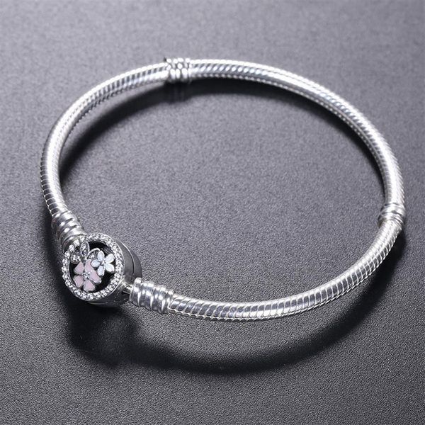 925 sterling silver bracelet bloom flower enamel clasp for pandora jewelry charm bracelet original box women wedding bracelets257r, Golden;silver
925 sterling silver bracelet bloom flower enamel clasp for pandora jewelry charm bracelet original box women wedding bracelets257r, Golden;silver