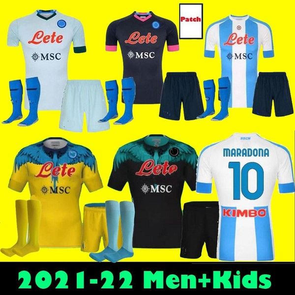 college wear kids full kits 20 21 napoli soccer jersey 2021 home naples hamsik insigne mertens h.lozano maradona fourth football jerse, Black
college wear kids full kits 20 21 napoli soccer jersey 2021 home naples hamsik insigne mertens h.lozano maradona fourth football jerse, Black