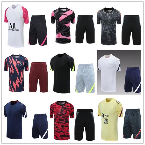 college wear 2021 men short sleeve tracksuit soccer training suit t-shirt shorts football uniform set, Black
college wear 2021 men short sleeve tracksuit soccer training suit t-shirt shorts football uniform set, Black