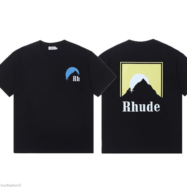 men's t shirts niche fashion rhude classic sunset print high street loose shoulder short sleeve women's cotton t-shirt, White;black
men's t shirts niche fashion rhude classic sunset print high street loose shoulder short sleeve women's cotton t-shirt, White;black