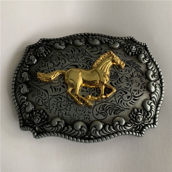 western golden running horse cowboys belt buckle for fashion men women buckles accessories, Slivery;black
western golden running horse cowboys belt buckle for fashion men women buckles accessories, Slivery;black