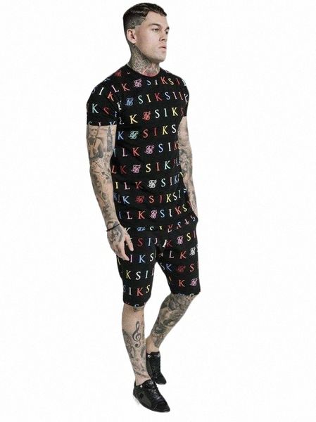 men's tracksuits men's tracksuits 2022 european and american style summer trend siksilk letter short-sleeved shorts fitness sports, Gray
men's tracksuits men's tracksuits 2022 european and american style summer trend siksilk letter short-sleeved shorts fitness sports, Gray