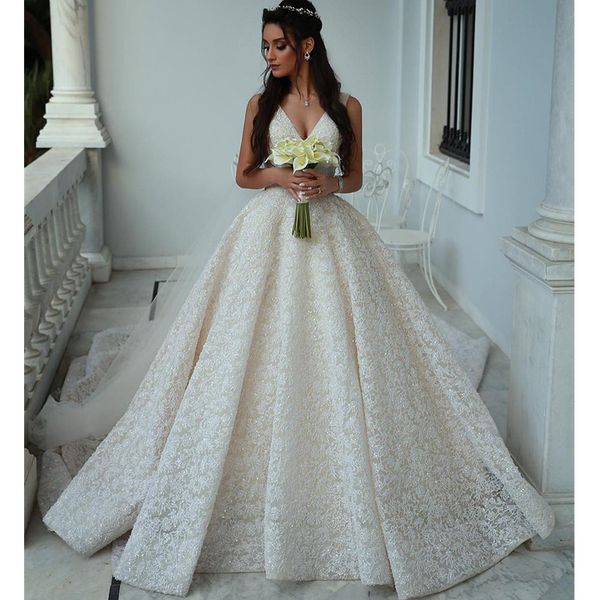 fashion a line wedding dresses v neck sleeveless full lace beach bridal gowns custom made sweep train wedding dress, White
fashion a line wedding dresses v neck sleeveless full lace beach bridal gowns custom made sweep train wedding dress, White