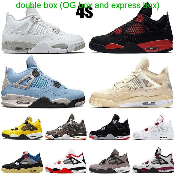 double box 3days shipout basketball shoes sail university blue 4 4s mens qinmin1234 fire red thunder oreo diy bred military black
double box 3days shipout basketball shoes sail university blue 4 4s mens qinmin1234 fire red thunder oreo diy bred military black