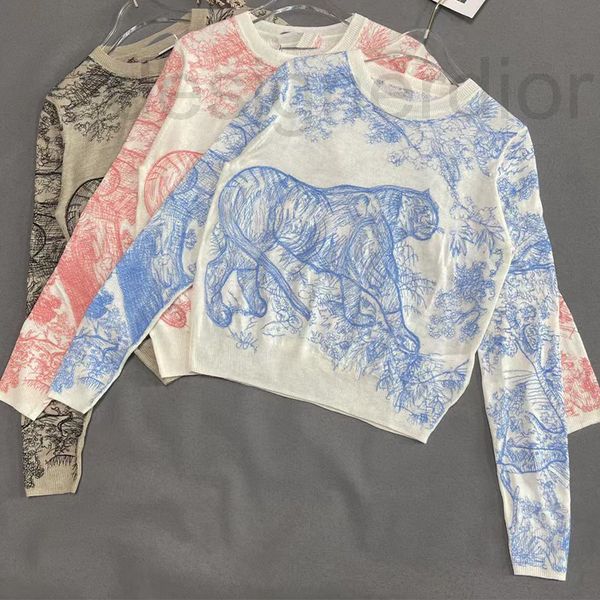 women's sweaters designer tiger jungle embroidery round neck long sleeve pullover sweater women wear casual and versatile cashmere swea, White;black
women's sweaters designer tiger jungle embroidery round neck long sleeve pullover sweater women wear casual and versatile cashmere swea, White;black