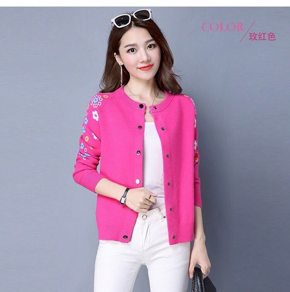 sg006 new fasion women's desinger brand sweater long sleeves flowers pink v-neck cardigan knit loose elegant sweet oversized pluz size, White;black
sg006 new fasion women's desinger brand sweater long sleeves flowers pink v-neck cardigan knit loose elegant sweet oversized pluz size, White;black