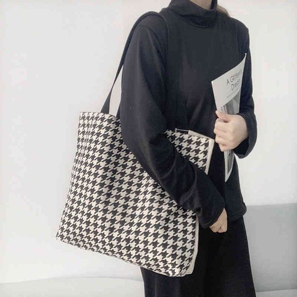 bags large capacity tote bags for women houndstooth woman shopper designer handbags canvas travel trend female bag purses
bags large capacity tote bags for women houndstooth woman shopper designer handbags canvas travel trend female bag purses