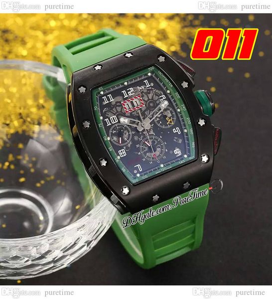 011 a21j automatic mens watch pvd steel case all black skeleton dial big date green rubber strap 8 styles watches puretime g7, Slivery;brown
011 a21j automatic mens watch pvd steel case all black skeleton dial big date green rubber strap 8 styles watches puretime g7, Slivery;brown