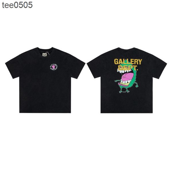 high version tee 2022 summer new galery dept cartoon printing wash used men's and women's short sleeve t-shirt, White;black
high version tee 2022 summer new galery dept cartoon printing wash used men's and women's short sleeve t-shirt, White;black