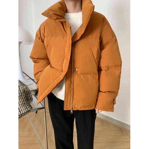 women's down parkas 2022 winter women cotton-padded jacket stand collar loose zipper casual pocket wadded jacket short warm coat t22090, Black
women's down parkas 2022 winter women cotton-padded jacket stand collar loose zipper casual pocket wadded jacket short warm coat t22090, Black
