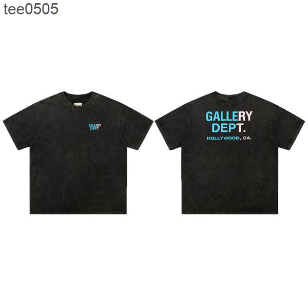 high version tee brand galery dept washed old fading letters men's and women's short sleeve t-shirt, White;black
high version tee brand galery dept washed old fading letters men's and women's short sleeve t-shirt, White;black