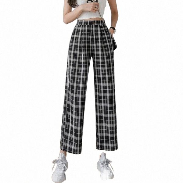 women's pants & capris fashion vintage plaid pants women korean elastics high waist causal straight plus size female trousers women, Black;white
women's pants & capris fashion vintage plaid pants women korean elastics high waist causal straight plus size female trousers women, Black;white