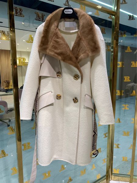 women's jackets designer max home 2021 camel hair winter new mink suit collar temperament korean coat luxurious female 1ttn, Black;brown
women's jackets designer max home 2021 camel hair winter new mink suit collar temperament korean coat luxurious female 1ttn, Black;brown