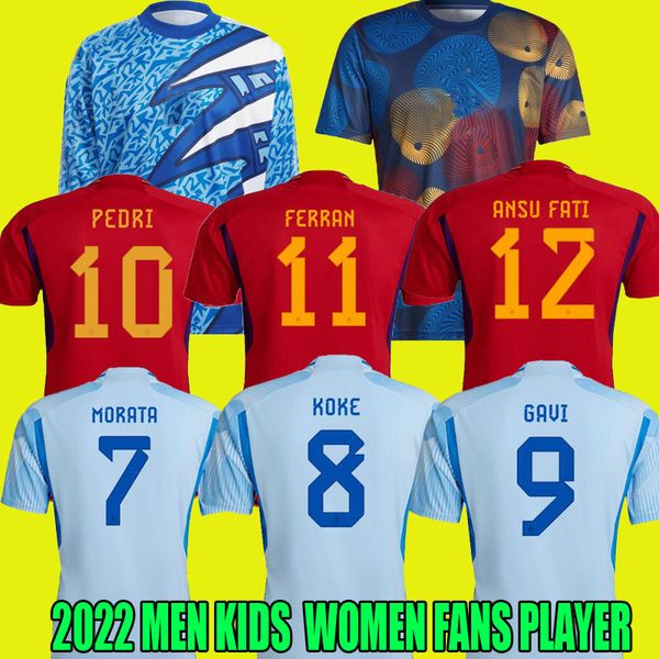 2022 espagne jerseys de football espana pedri ferran torres morata gavi football shirt ansu fati koke azpilicueta hommes et kits pour, Black;yellow
2022 espagne jerseys de football espana pedri ferran torres morata gavi football shirt ansu fati koke azpilicueta hommes et kits pour, Black;yellow