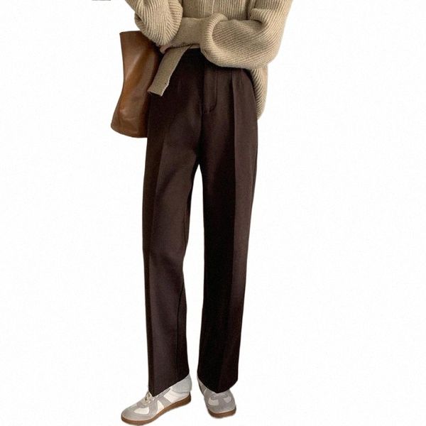 women's pants & capris women woolen straight pants 2021 autumn winter solid thick sweatpants femlae long trousers mujer pantlatons drop, Black;white
women's pants & capris women woolen straight pants 2021 autumn winter solid thick sweatpants femlae long trousers mujer pantlatons drop, Black;white