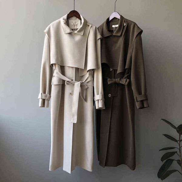 women's down parkas 2022 spring women long trench coat two pieces set design turn down collar loose straight casual lady windbreaker co, Black
women's down parkas 2022 spring women long trench coat two pieces set design turn down collar loose straight casual lady windbreaker co, Black
