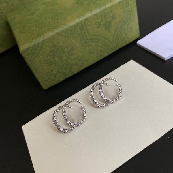 luxury designer women stud female jewelry double g earrings silver color244c, Golden;silver
luxury designer women stud female jewelry double g earrings silver color244c, Golden;silver